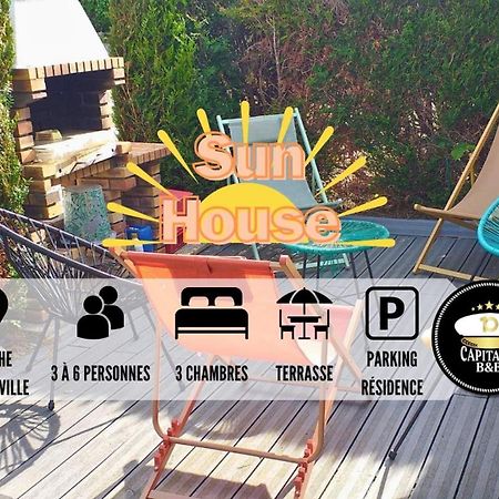 Sun House - Terrasse Parking Prive Gratuit Apartment Троа Екстериор снимка