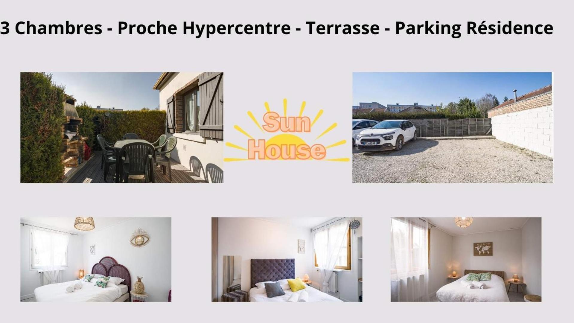 Sun House - Terrasse Parking Prive Gratuit Apartment Троа Екстериор снимка